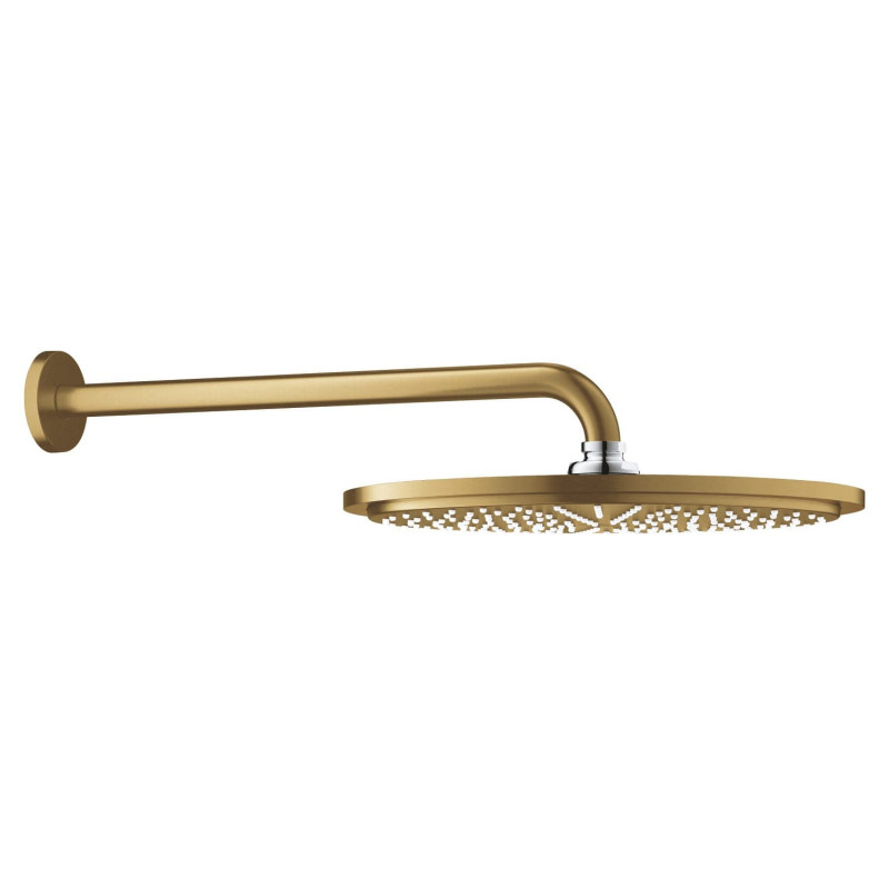Hlavová sprcha GROHE Rainshower Cosmopolitan Metal včetně sprchového ramena Brushed Cool Sunrise 26066GN0