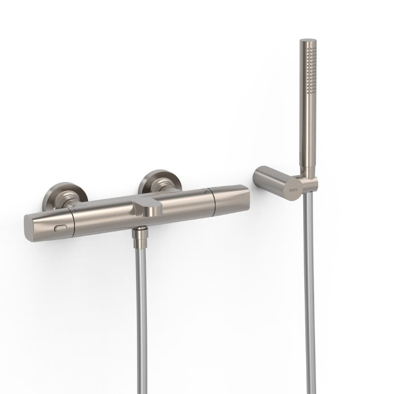 Vanová baterie TRES Over-Wall s vanovým setem 150 mm nerez 19017449AC