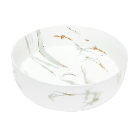 Umyvadlo na desku SAT Infinitio 39x39 cm mat bez otvoru pro baterii SATINF3939MR