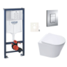Závěsný wc set do lehkých stěn / předstěnová montáž Swiss Aqua Technologies Infinitio SIKOGRSIN10E
