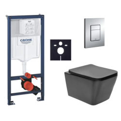 Závěsný wc set do lehkých stěn / předstěnová montáž Swiss Aqua Technologies Infinitio SIKOGRSIN12BE