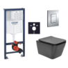 Závěsný wc set do lehkých stěn / předstěnová montáž Swiss Aqua Technologies Infinitio SIKOGRSIN12BE