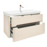 Koupelnová skříňka s umyvadlem a baterií SAT Fusion 97,5x53x45 cm pískově béžová mat SATFUSION2100BEUBA