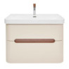 Koupelnová skříňka s umyvadlem a baterií SAT Fusion 77,5x53x45 cm pískově béžová mat SATFUSION280BEUBA
