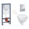 Závěsný wc set do lehkých stěn / předstěnová montáž GROHE Bau Ceramic SIKOGRSBAUE