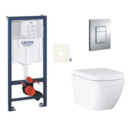 Závěsný wc set do lehkých stěn / předstěnová montáž GROHE Euro Ceramic SIKOGRSEUE