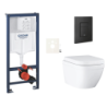 Závěsný wc set do lehkých stěn / předstěnová montáž GROHE Euro Ceramic SIKOGRSEUEKF0