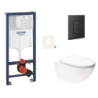 Závěsný wc set do lehkých stěn / předstěnová montáž Swiss Aqua Technologies Infinitio SIKOGRSIN11EKF0