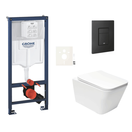 Závěsný wc set do lehkých stěn / předstěnová montáž Swiss Aqua Technologies Infinitio SIKOGRSIN12EKF0