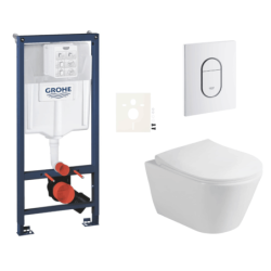 Závěsný wc set do lehkých stěn / předstěnová montáž Glacera Ava SIKOGRSAVAASH0