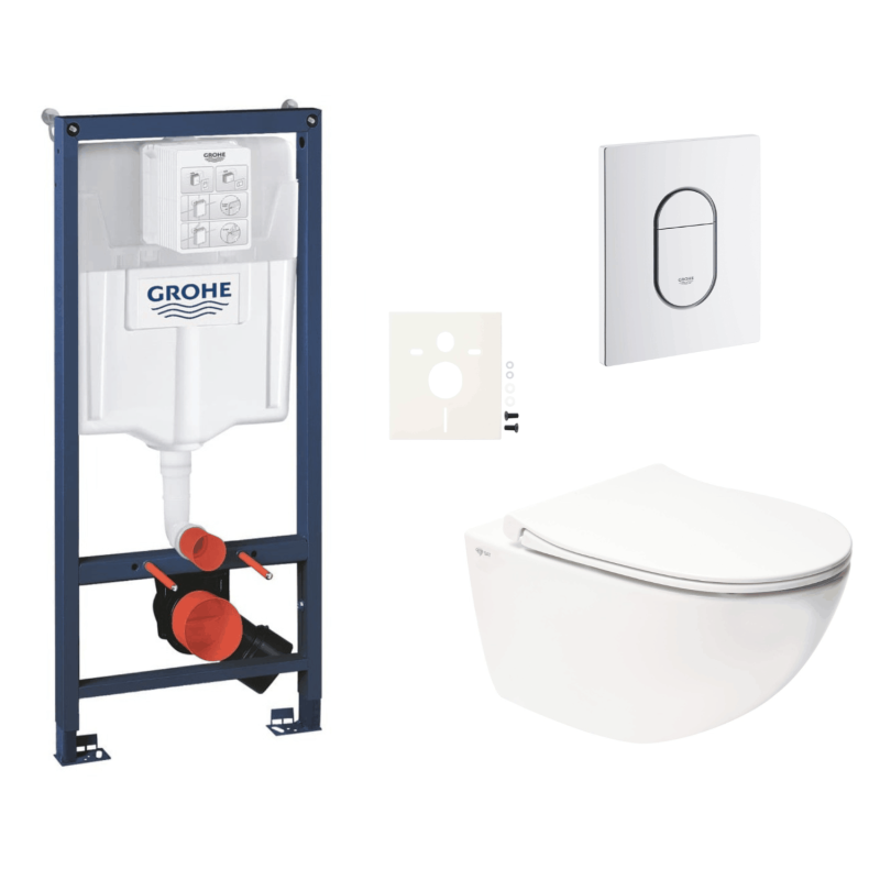 Závěsný wc set do lehkých stěn / předstěnová montáž Swiss Aqua Technologies Infinitio SIKOGRSIN11ASH0