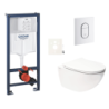 Závěsný wc set do lehkých stěn / předstěnová montáž Swiss Aqua Technologies Infinitio SIKOGRSIN11ASH0