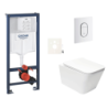 Závěsný wc set do lehkých stěn / předstěnová montáž Swiss Aqua Technologies Infinitio SIKOGRSIN12ASH0