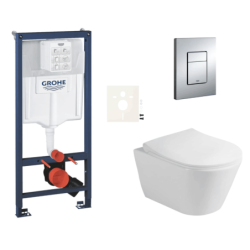 Závěsný wc set do lehkých stěn / předstěnová montáž Glacera Ava SIKOGRSAVAE
