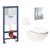 Závěsný wc set do lehkých stěn / předstěnová montáž Swiss Aqua Technologies Infinitio SIKOGRSIN11E