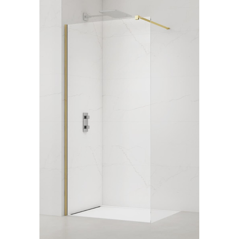 Sprchová zástěna Walk-in 130 cm SAT mosaz SATBWI130PRMO