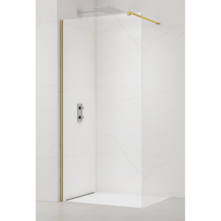 Sprchová zástěna Walk-in 150 cm SAT zlatá lesklá SATBWI150PRZ