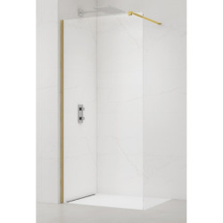 Sprchová zástěna Walk-in 160 cm SAT zlatá lesklá SATBWI160PRZ