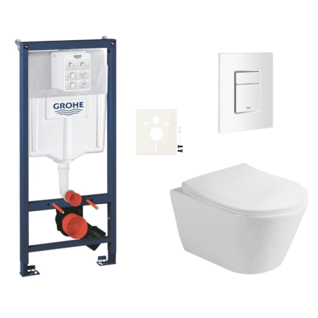 Závěsný wc set do lehkých stěn / předstěnová montáž Glacera Ava SIKOGRSAVASCSH0