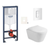 Závěsný wc set do lehkých stěn / předstěnová montáž Glacera Ava SIKOGRSAVASCSH0
