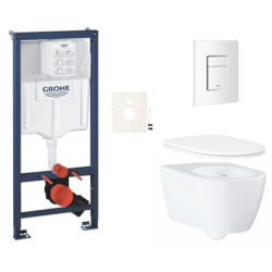 Závěsný wc set do lehkých stěn / předstěnová montáž GROHE Essence SIKOGRSESSCSH0