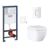 Závěsný wc set do lehkých stěn / předstěnová montáž GROHE Euro Ceramic SIKOGRSEUSCSH0