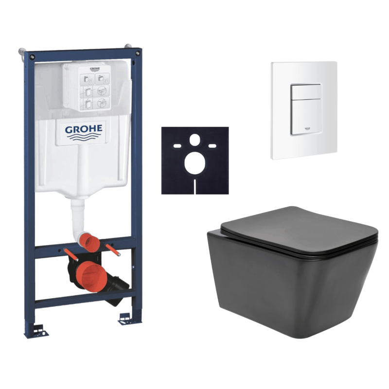 Závěsný wc set do lehkých stěn / předstěnová montáž Swiss Aqua Technologies Infinitio SIKOGRSIN12BSCSH0