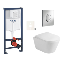 Závěsný wc set do lehkých stěn / předstěnová montáž Glacera Ava SIKOGRSAVASA