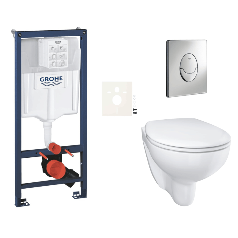Závěsný wc set do lehkých stěn / předstěnová montáž GROHE Bau Ceramic SIKOGRSBAUSA