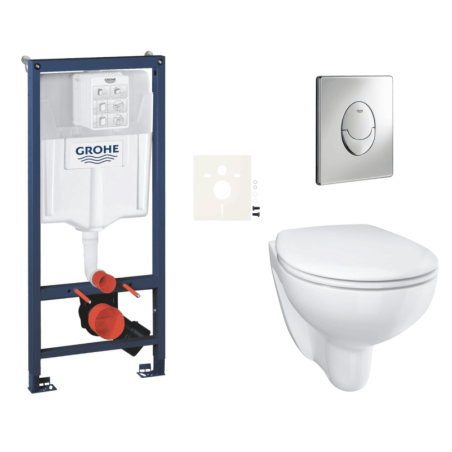 Závěsný wc set do lehkých stěn / předstěnová montáž GROHE Bau Ceramic SIKOGRSBAUSA