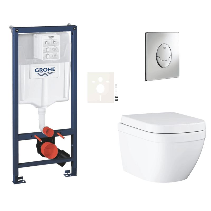 Závěsný wc set do lehkých stěn / předstěnová montáž GROHE Euro Ceramic SIKOGRSEUSA