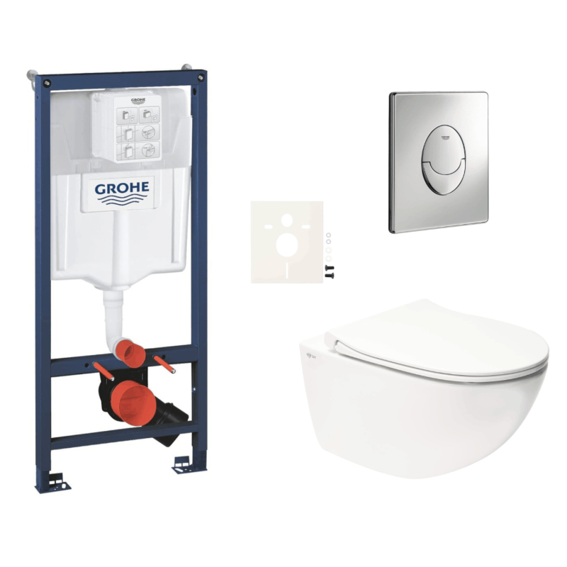 Závěsný wc set do lehkých stěn / předstěnová montáž Swiss Aqua Technologies Infinitio SIKOGRSIN11SA