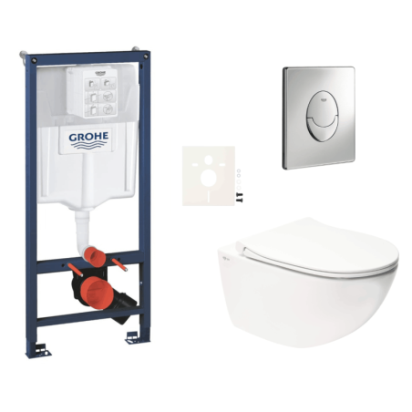Závěsný wc set do lehkých stěn / předstěnová montáž Swiss Aqua Technologies Infinitio SIKOGRSIN11SA