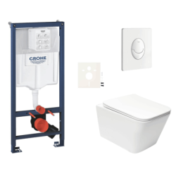 Závěsný wc set do lehkých stěn / předstěnová montáž Swiss Aqua Technologies Infinitio SIKOGRSIN12SASH0