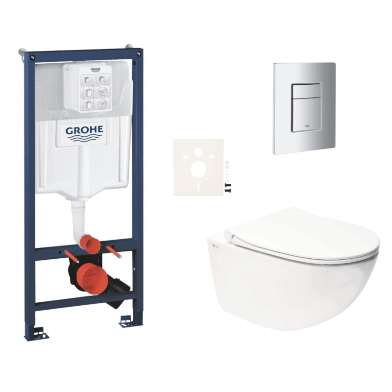 Závěsný wc set do lehkých stěn / předstěnová montáž Swiss Aqua Technologies Infinitio SIKOGRSIN11SCP00