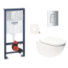 Závěsný wc set do lehkých stěn / předstěnová montáž Swiss Aqua Technologies Infinitio SIKOGRSIN11SCP00