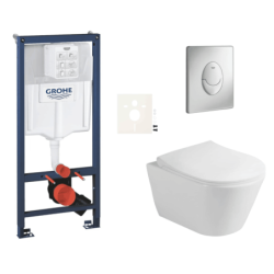 Závěsný wc set do lehkých stěn / předstěnová montáž Glacera Ava SIKOGRSAVASAP00