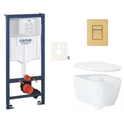 Závěsný wc set do lehkých stěn / předstěnová montáž GROHE Essence SIKOGRSESSCGN0