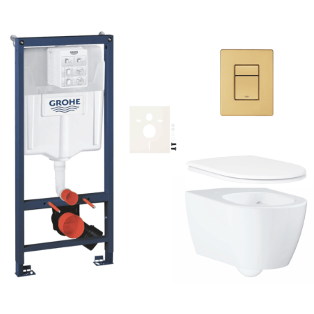 Závěsný wc set do lehkých stěn / předstěnová montáž GROHE Essence SIKOGRSESSCGN0