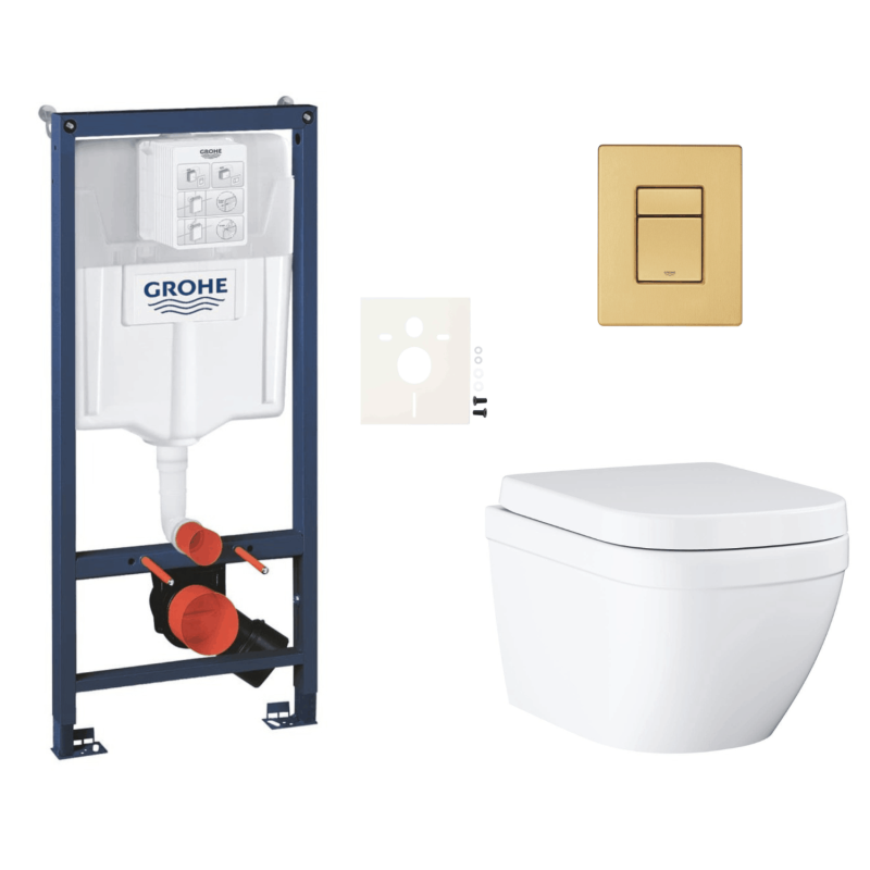 Závěsný wc set do lehkých stěn / předstěnová montáž GROHE Euro Ceramic SIKOGRSEUSCGN0