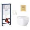 Závěsný wc set do lehkých stěn / předstěnová montáž GROHE Euro Ceramic SIKOGRSEUSCGN0