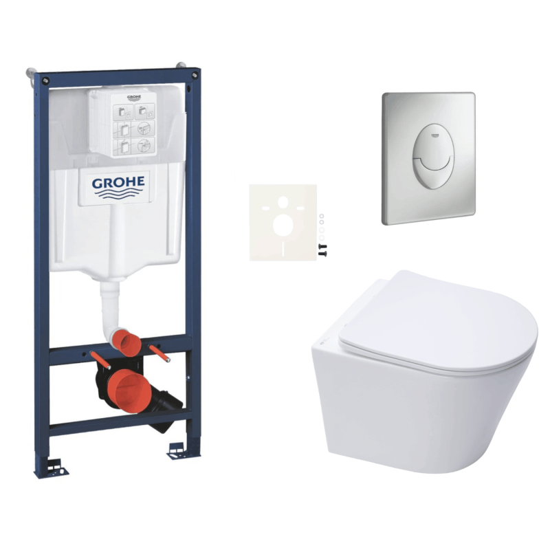 Závěsný wc set do lehkých stěn / předstěnová montáž Swiss Aqua Technologies Infinitio SIKOGRSIN10SAP00