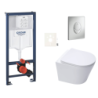 Závěsný wc set do lehkých stěn / předstěnová montáž Swiss Aqua Technologies Infinitio SIKOGRSIN10SAP00