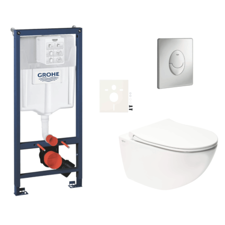 Závěsný wc set do lehkých stěn / předstěnová montáž Swiss Aqua Technologies Infinitio SIKOGRSIN11SAP00