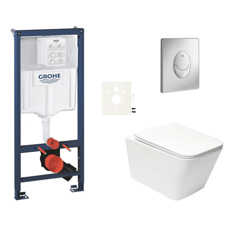 Závěsný wc set do lehkých stěn / předstěnová montáž Swiss Aqua Technologies Infinitio SIKOGRSIN12SAP00