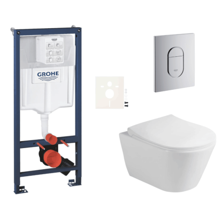 Závěsný wc set do lehkých stěn / předstěnová montáž Glacera Ava SIKOGRSAVAA