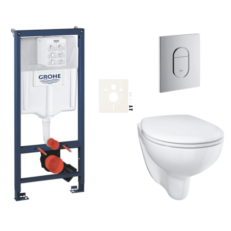 Závěsný wc set do lehkých stěn / předstěnová montáž GROHE Bau Ceramic SIKOGRSBAUA
