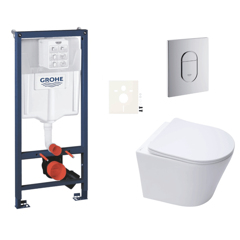 Závěsný wc set do lehkých stěn / předstěnová montáž Swiss Aqua Technologies Infinitio SIKOGRSIN10A