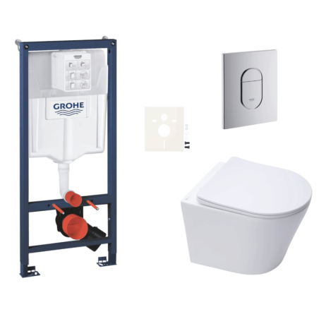 Závěsný wc set do lehkých stěn / předstěnová montáž Swiss Aqua Technologies Infinitio SIKOGRSIN10A