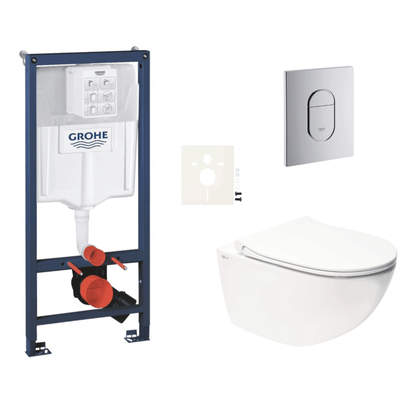 Závěsný wc set do lehkých stěn / předstěnová montáž Swiss Aqua Technologies Infinitio SIKOGRSIN11A